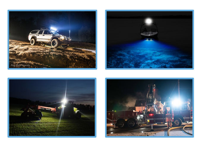Wasserdichte LED-Hülsen, LED-Arbeitslicht mit Osram führten Chips, Flut Off Road beleuchtet für LKW SUV-Traktor, IP67, IP69K 0