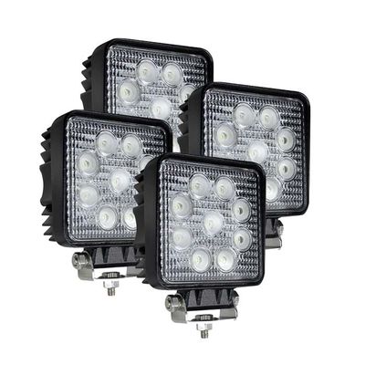 4PCS des Quadrat-LED Schwarz-Wohnung Flut-Arbeits-der Licht-IP67 2160lm