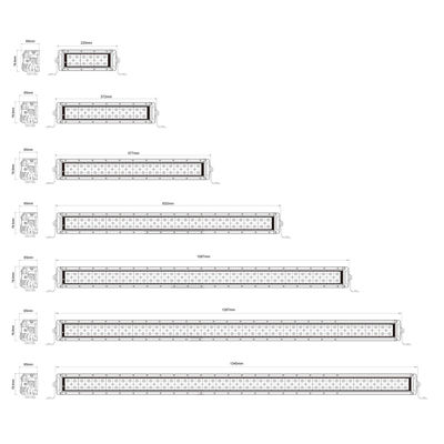 Doppelte Reihe geführte Lichtstrahl-Heizungs-Linse Osram Emark R10 des Lichtstrahl-1224w wasserdichte
