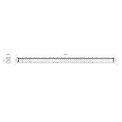 Selbst-Lichtstrahl 288W 4x4 IP67 Doppelreihen-LED Chip PC DCs 24V Linsen-OSRAM