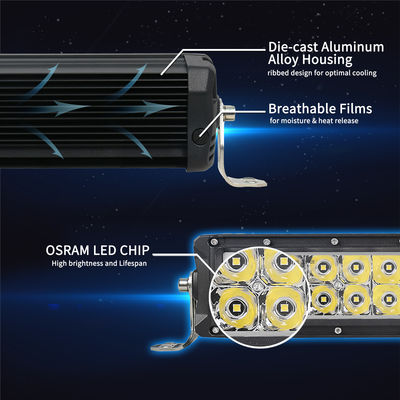 Doppelte Reihe geführtes Beleuchtungssystem des Lichtstrahl-OSRAM LED Chip Truck Light Bar Offroad