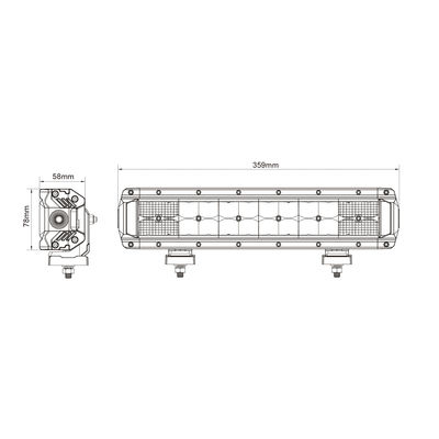 24pcs*3w Off Road, das Doppelreihe geführten Lichtstrahl für SUV 2700lx R10 fährt