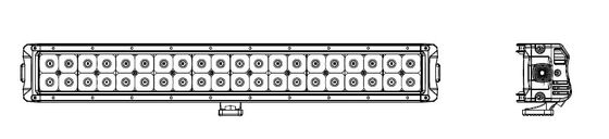 120w kurvte Wasser-Beweis-Lichtstrahl-Auto-Stangen-Licht des Reihen-doppeltes geführtes Lichtstrahl-IP67