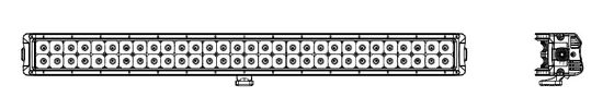 Beweis-helle gebogene doppelte Reihen-CREE Led Light Bar Offroads des Wasser-180W treibende Beleuchtung